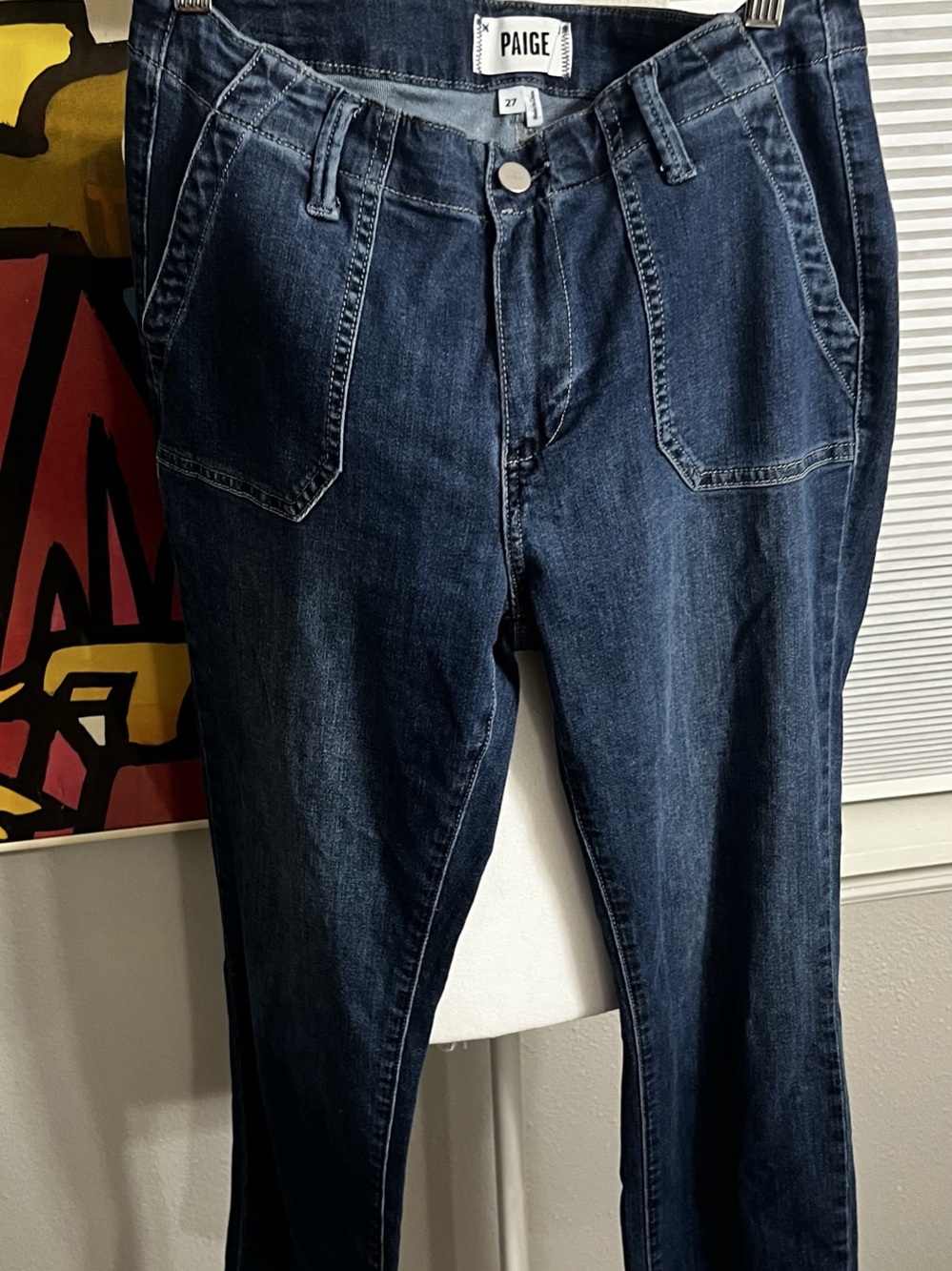 PAIGE Mayslie Ankle Straight Leg Jeans
274 Blue - Picture 3 of 13